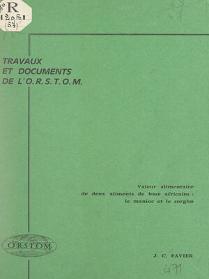 cover image of Valeur alimentaire de deux aliments de base africains